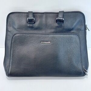 Tuscany Leather Pebbled Leather Briefcase Laptop Bag‎ Handmade Italy Like New